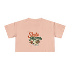 Figure Skating Mama Crop Tee | Retro Figure Skating Graphic, Mom Sports Top - Magnolia Wild SC