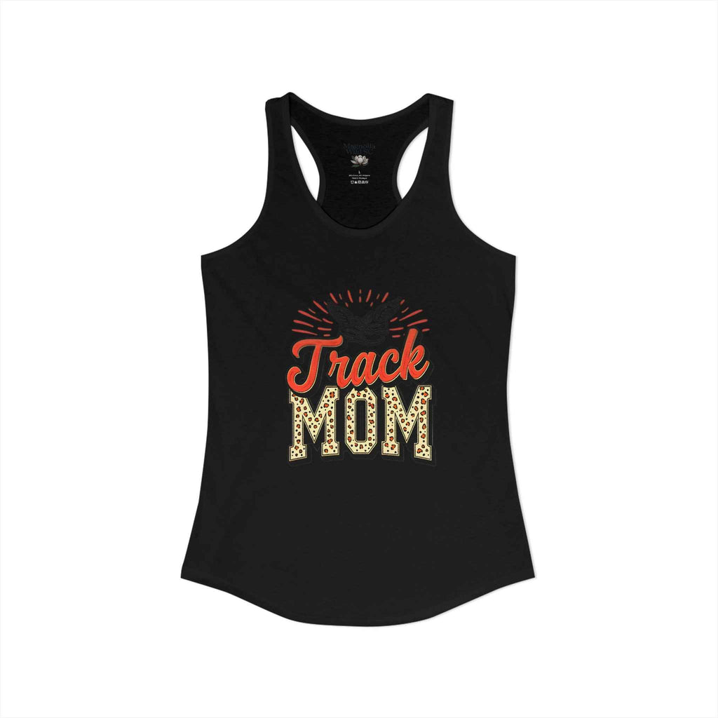 Track Mom Racerback Tank – Personalized Name & Number Option
