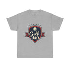 Retro Badge Style: The Vintage Golf Dad Shield Tee