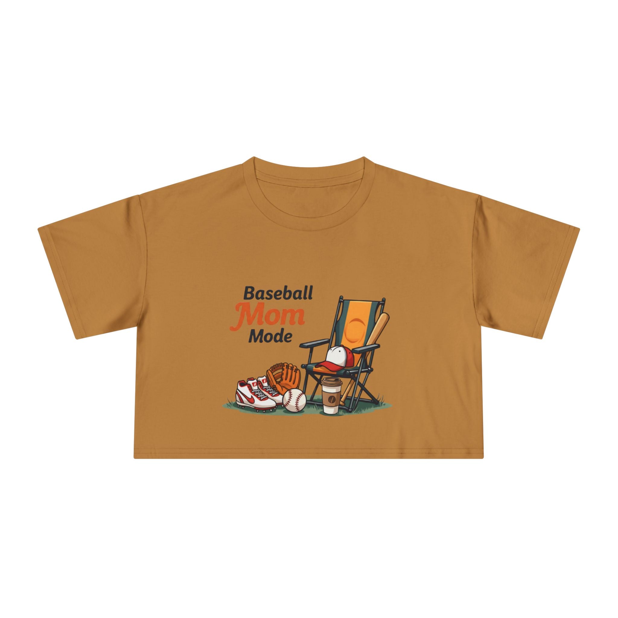 Baseball Mom Mode Crop Tee - Magnolia Wild SC