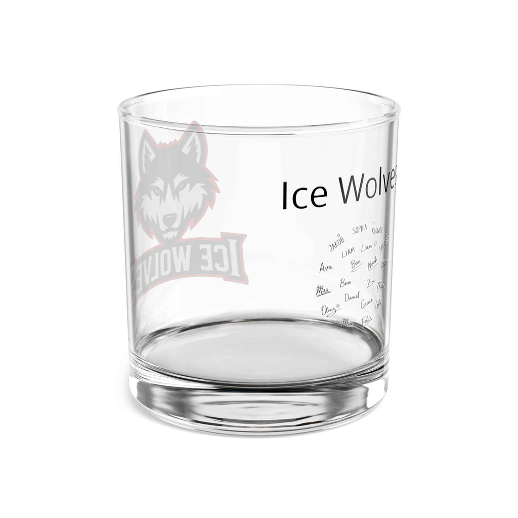 Personalized Full-Color Whiskey Rocks Glass (10oz) – Custom Team Logo, Name & Message | Coach Gift, Father’s Day Gift, Sports Team Keepsake
