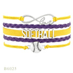 Softball Team Spirit Braided Bracelet — For Fans and Families - Magnolia Wild SC