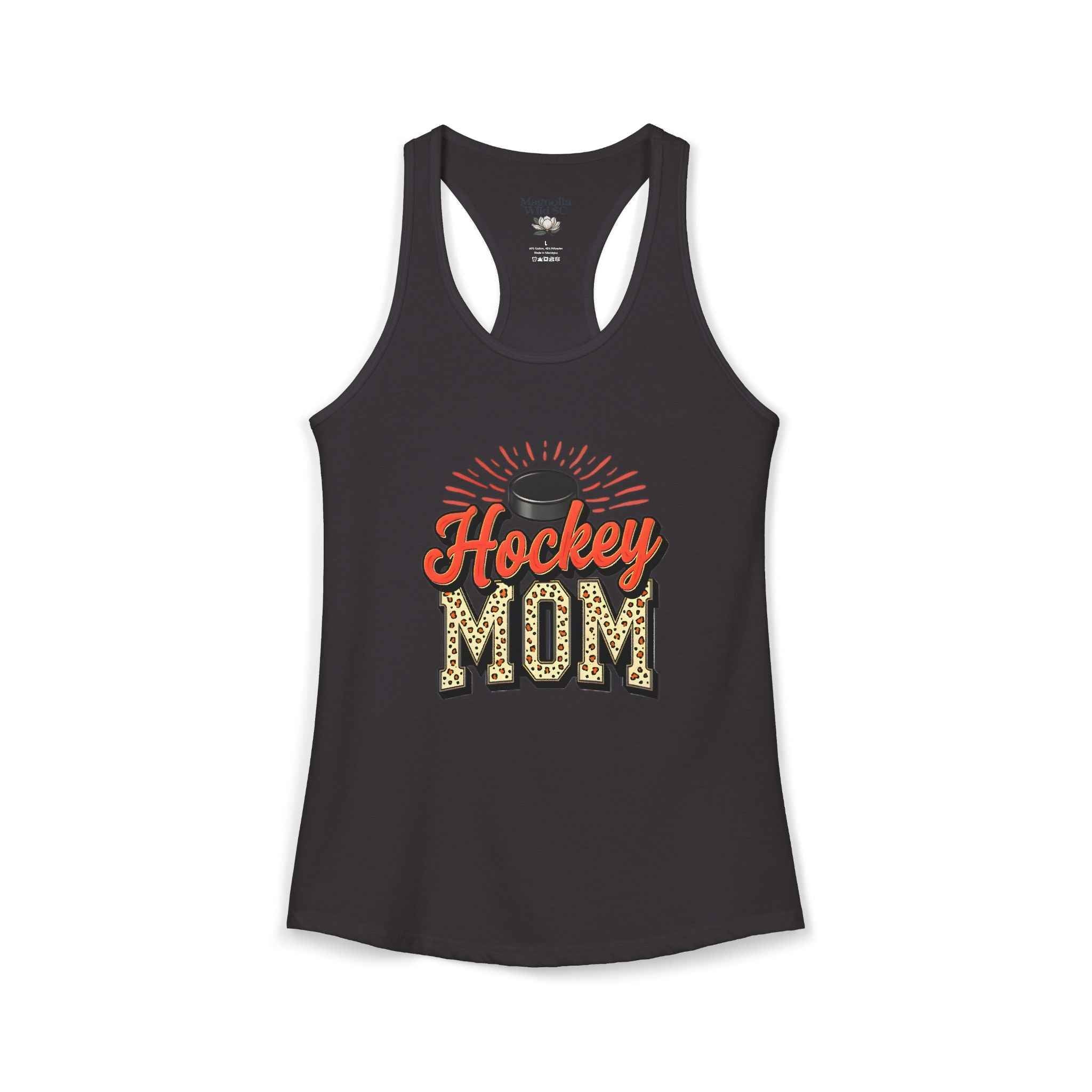 Hockey Mom Racerback Tank – Personalized Name & Number Option