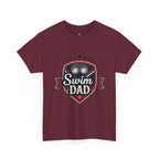 Retro Badge Style: The Vintage Swim Dad Shield Tee