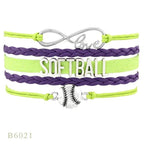 Softball Team Spirit Braided Bracelet — For Fans and Families - Magnolia Wild SC