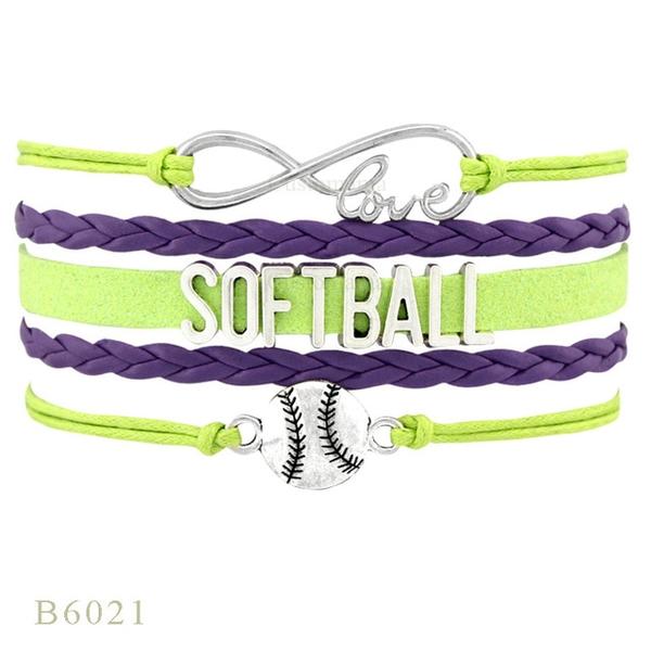 Softball Team Spirit Braided Bracelet — For Fans and Families - Magnolia Wild SC
