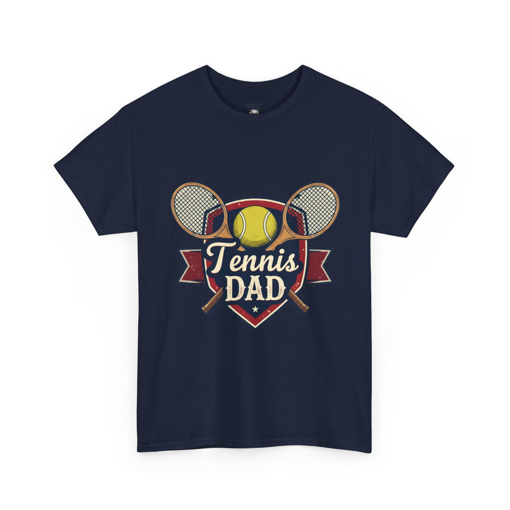 Retro Badge Style: The Vintage Tennis Dad Shield Tee - Magnolia Wild SC