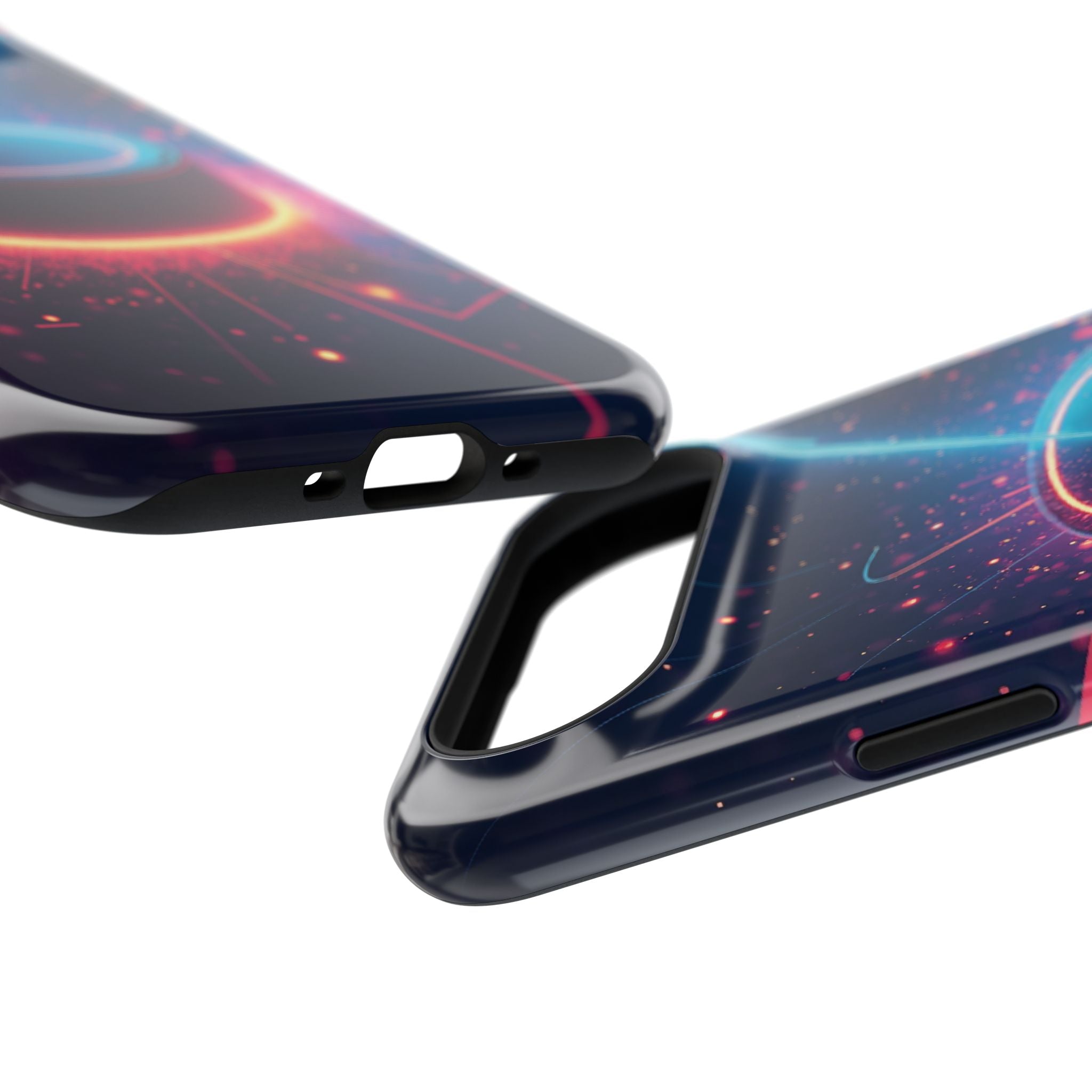 Neon Laser Hockey Puck Impact-Resistant Phone Case - Magnolia Wild SC