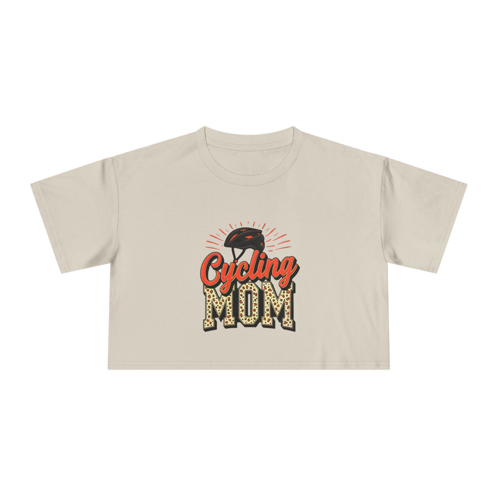 Cycling Mom Cheetah Print Crop Tee - Magnolia Wild SC