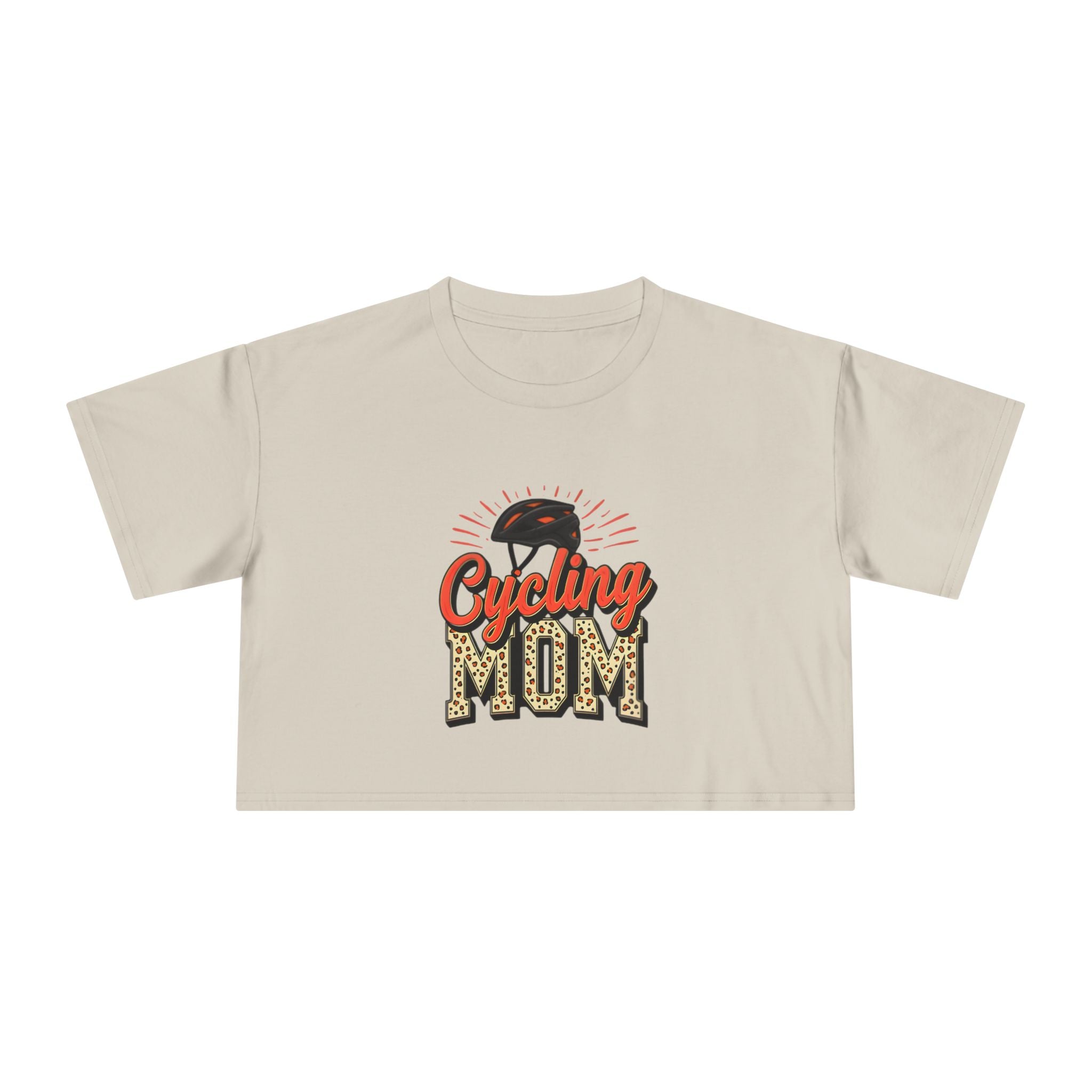 Cycling Mom Cheetah Print Crop Tee - Magnolia Wild SC