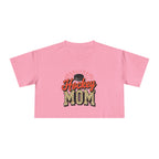 Hockey Mom Cheetah Print Women's Crop Tee - Magnolia Wild SC