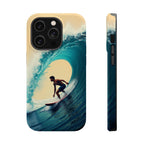 Surfer Riding a Wave iPhone Case — Magnetic Impact-Resistant - Magnolia Wild SC