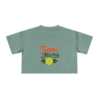 Tennis Mama Crop Tee | Retro Tennis Graphic, Mom Sports Top - Magnolia Wild SC