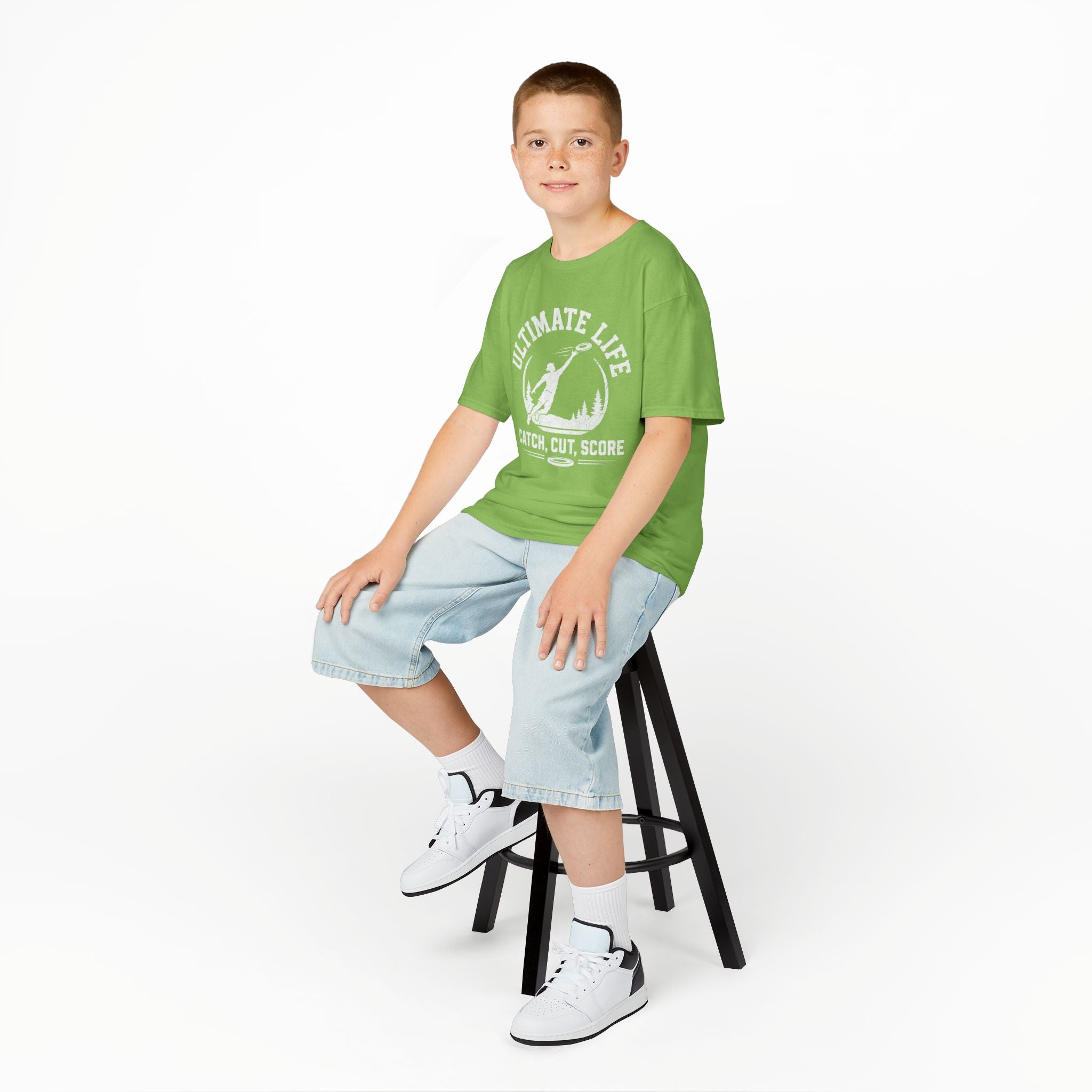 Ultimate Life Kids Tee — “Catch, Cut, Score” Ultimate Frisbee Youth Shirt - Magnolia Wild SC