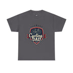 Retro Badge Style: The Vintage Cycling Dad Shield Tee - Magnolia Wild SC