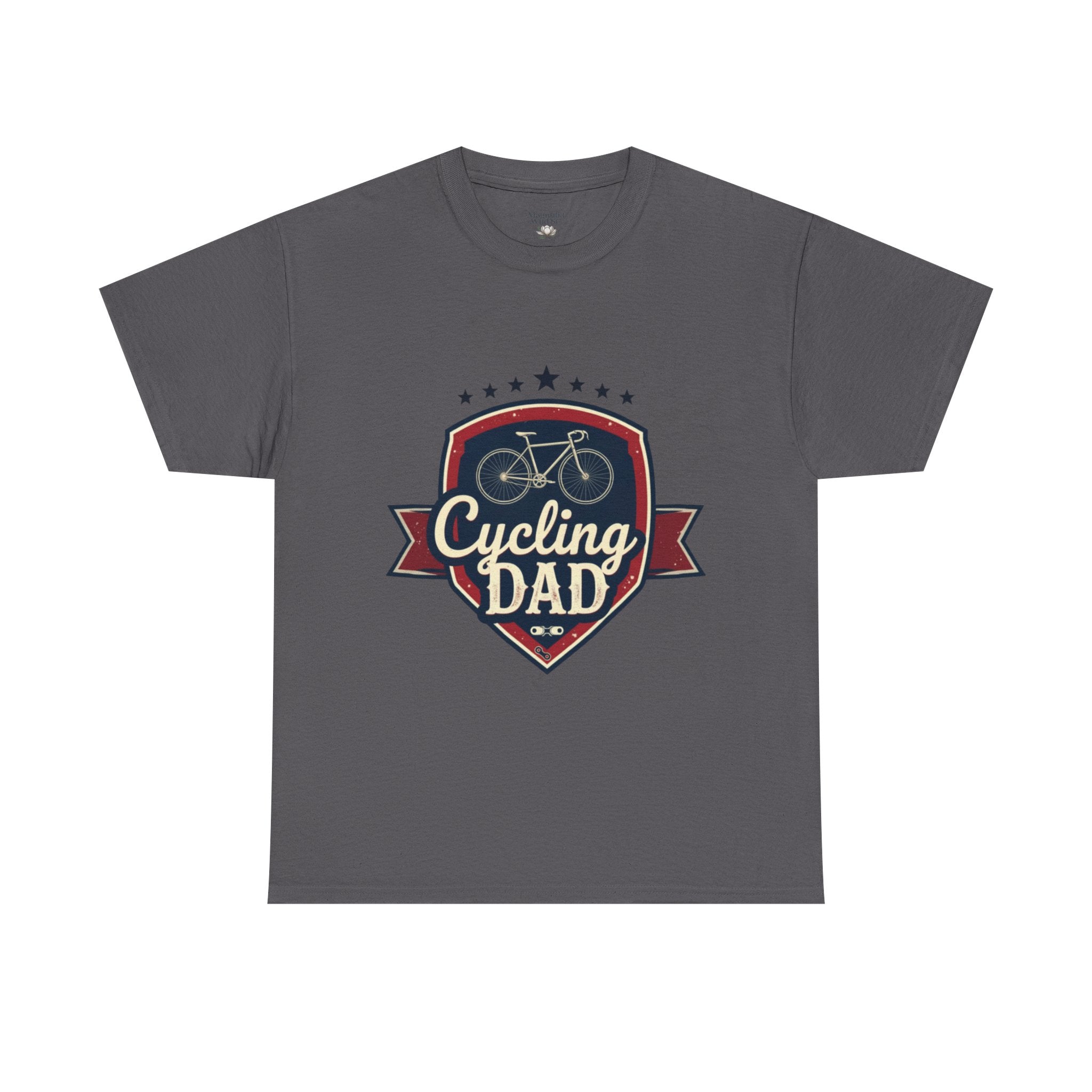 Retro Badge Style: The Vintage Cycling Dad Shield Tee - Magnolia Wild SC