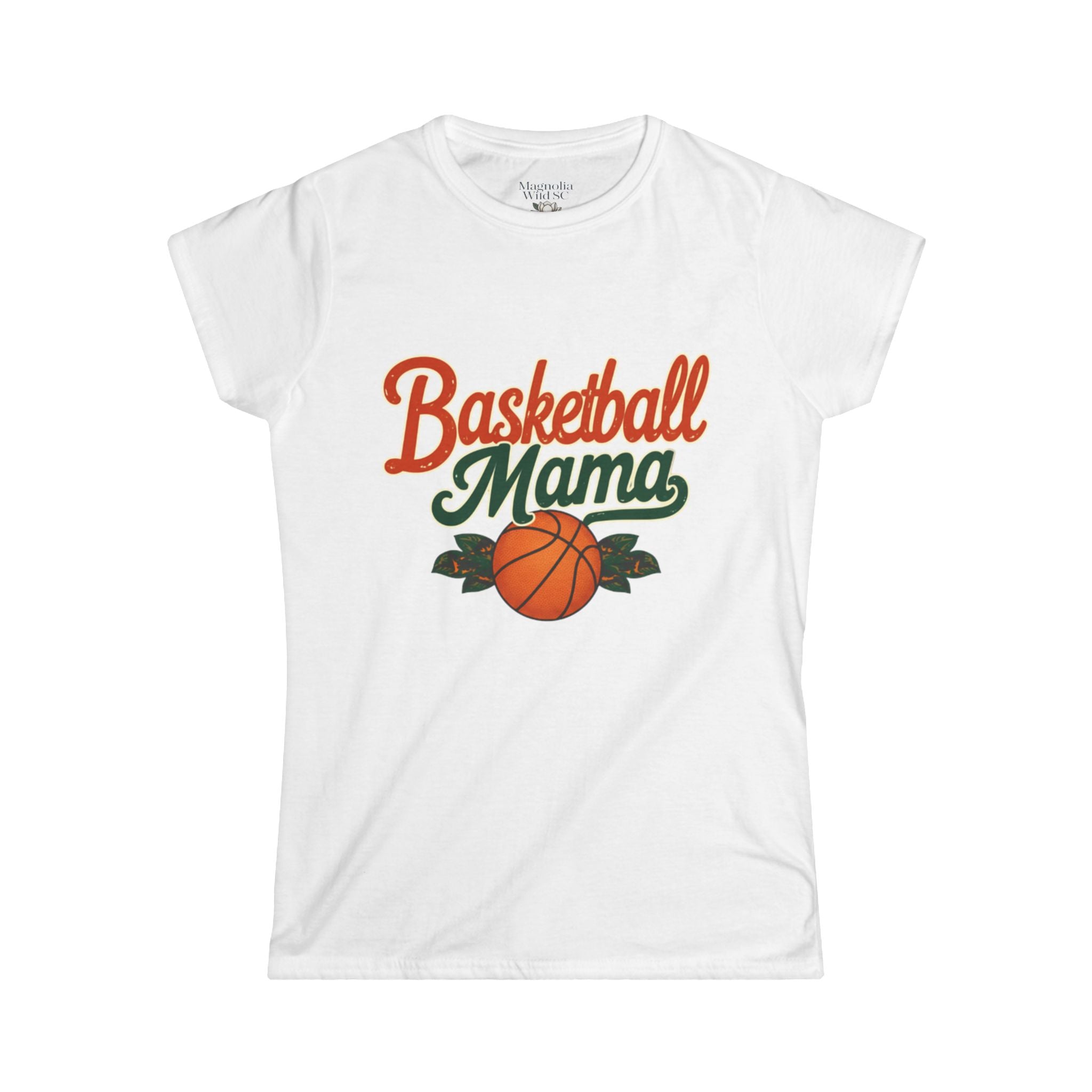 Vintage Inspired Basketball Mama Tee - Magnolia Wild SC