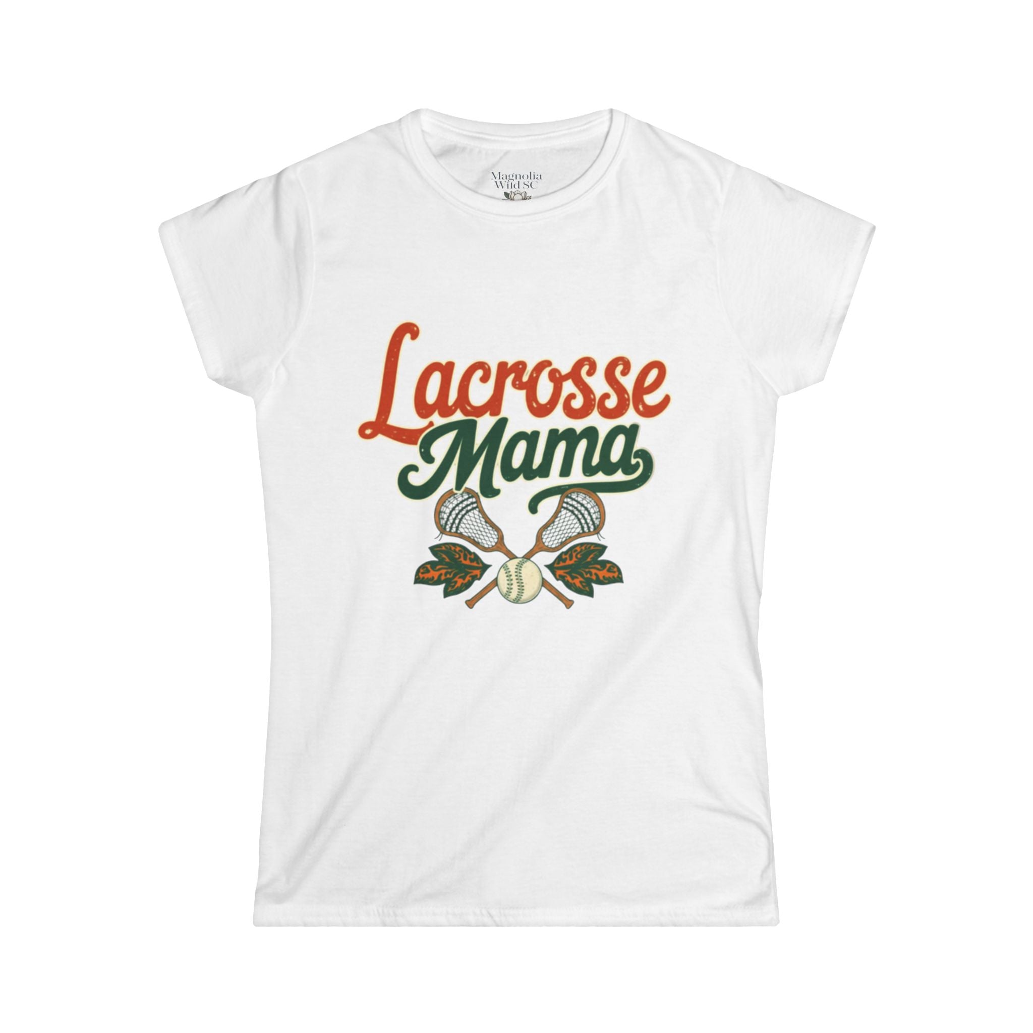 Vintage Inspired Lacrosse Mama Tee - Magnolia Wild SC