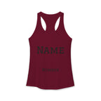 Volleyball Mom Racerback Tank – Personalized Name & Number Option | Lightweight Women’s Volleyball Tank Top - Magnolia Wild SC