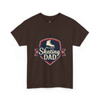 Retro Badge Style: The Vintage Figure Skating Dad Shield Tee