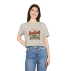 Baseball Mom Cheetah Print Women's Crop Tee - Magnolia Wild SC