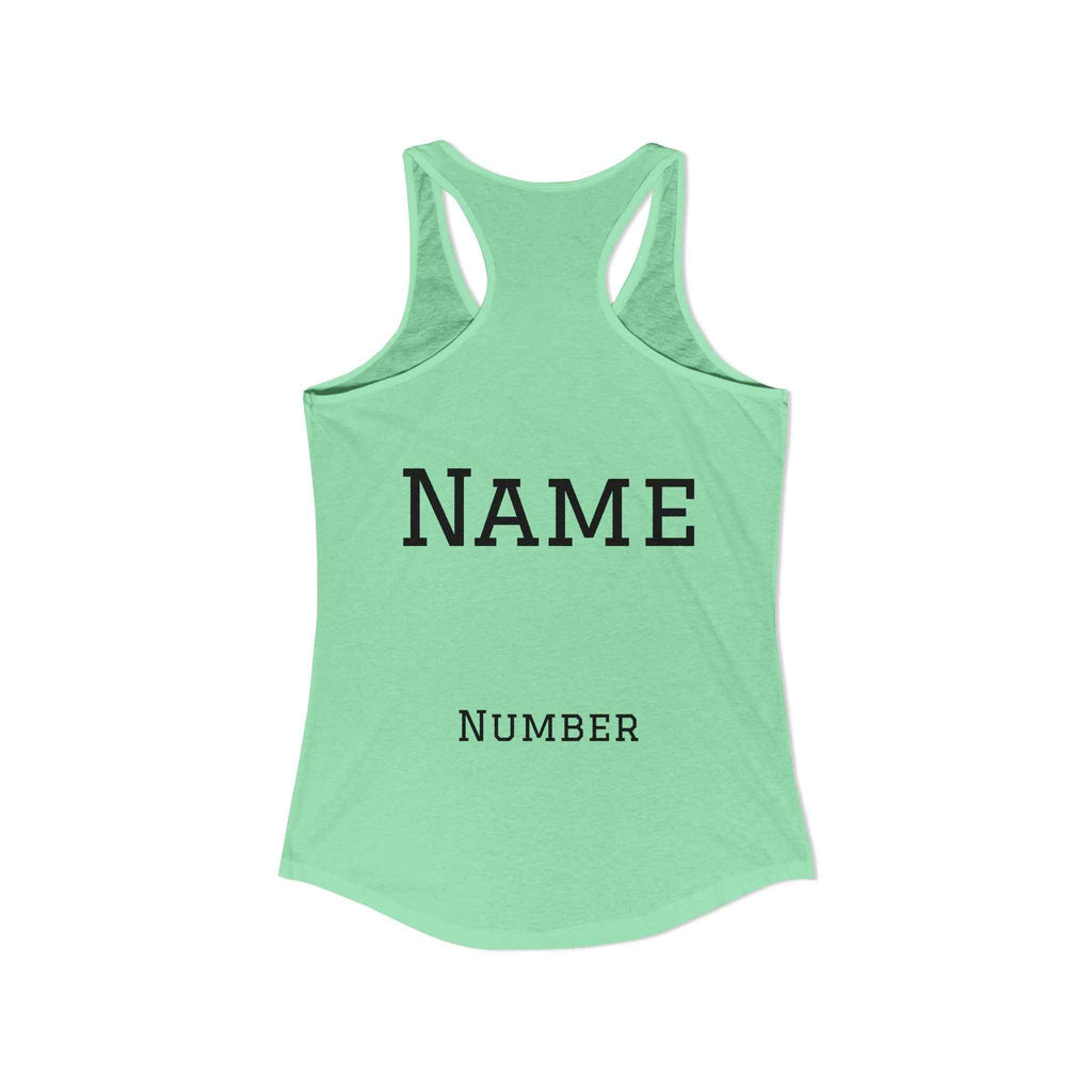 Baseball Mom Racerback Tank – Personalized Name & Number Option