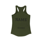 Mom Tennis Mom Racerback Tank – Personalized Name & Number Option | Lightweight Women’s Tennis Tank Top - Magnolia Wild SC