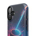 Neon Laser Hockey Puck Impact-Resistant Phone Case - Magnolia Wild SC