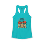 Swim Mom Racerback Tank – Personalized Name & Number Option