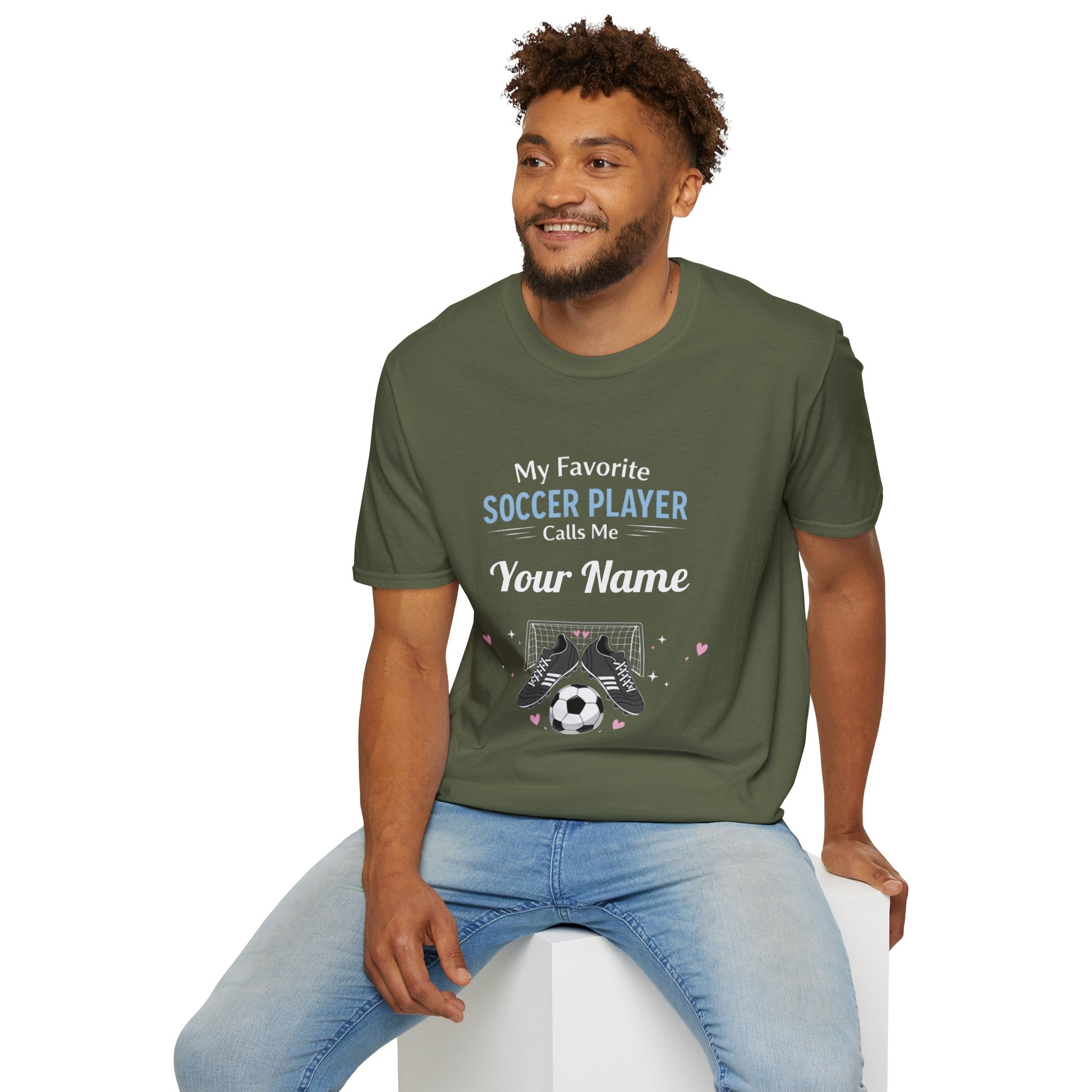 Personalized “My Favorite Soccer Player Calls Me” T-Shirt – Custom Name Soccer Tee - Magnolia Wild SC