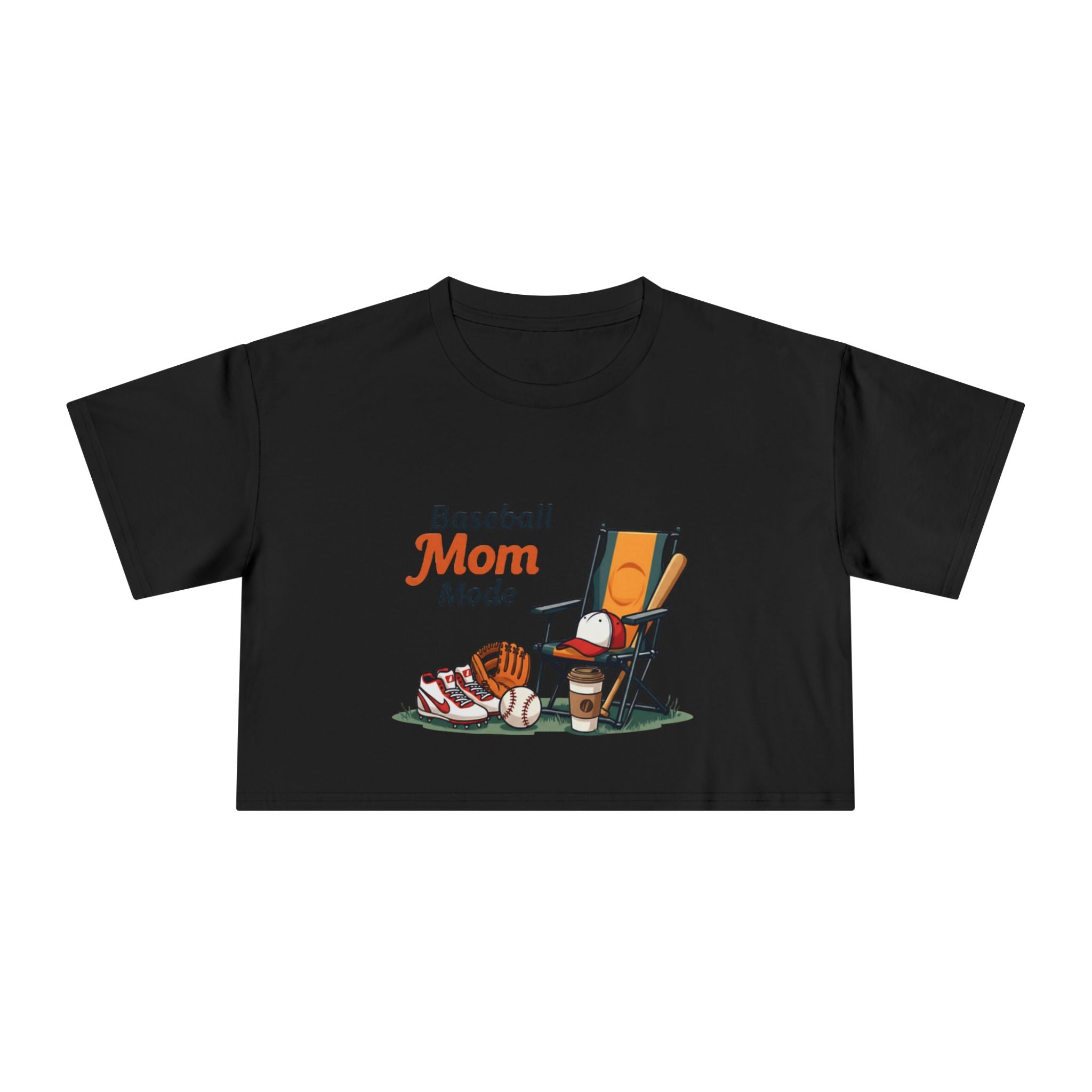 Baseball Mom Mode Crop Tee - Magnolia Wild SC