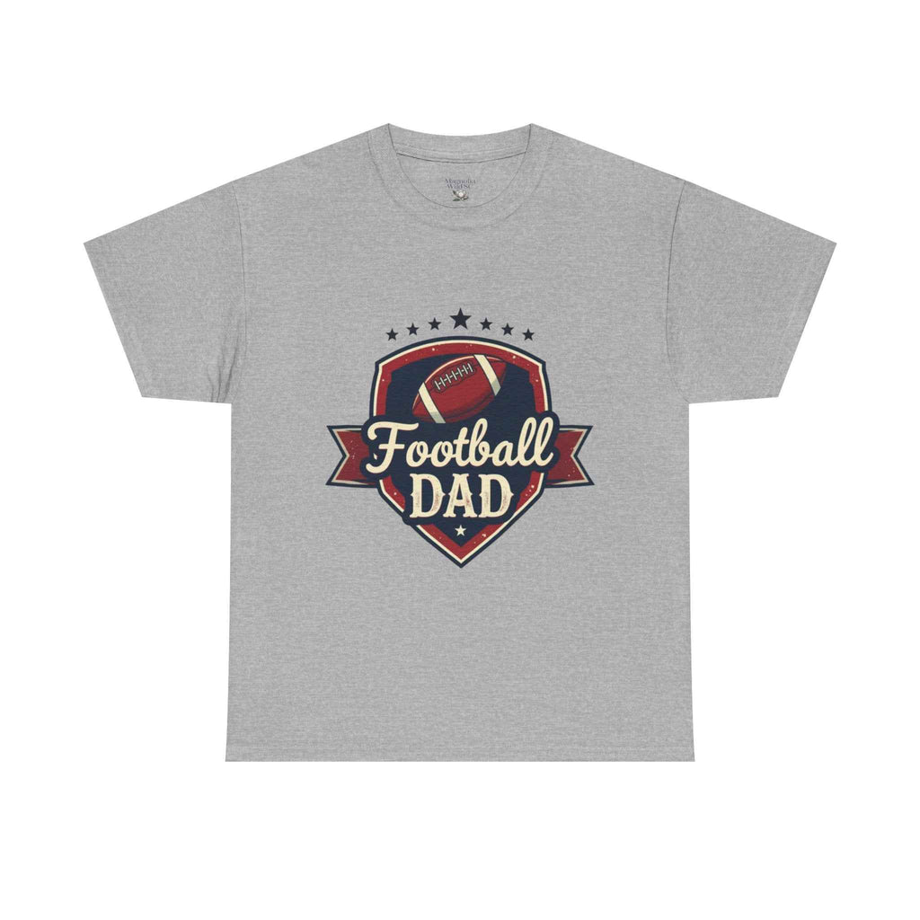 Retro Badge Style: The Vintage Football Dad Shield Tee