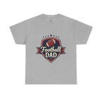 Retro Badge Style: The Vintage Football Dad Shield Tee
