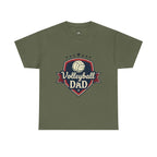 Retro Badge Style: The Vintage Volleyball Dad Shield Tee