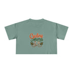 Cycling Mama Crop Tee — Retro Cycling Graphic - Magnolia Wild SC