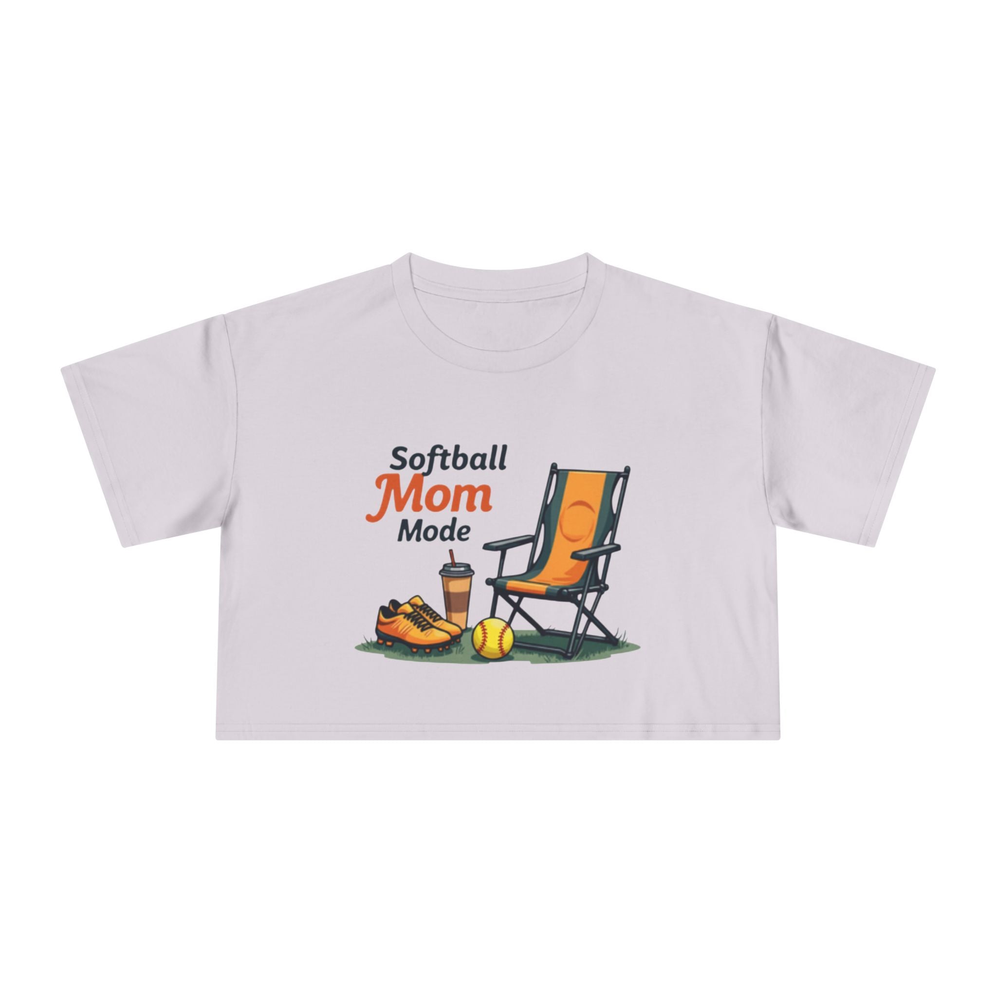 Softball Mom Mode Crop Tee - Magnolia Wild SC