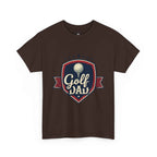 Retro Badge Style: The Vintage Golf Dad Shield Tee