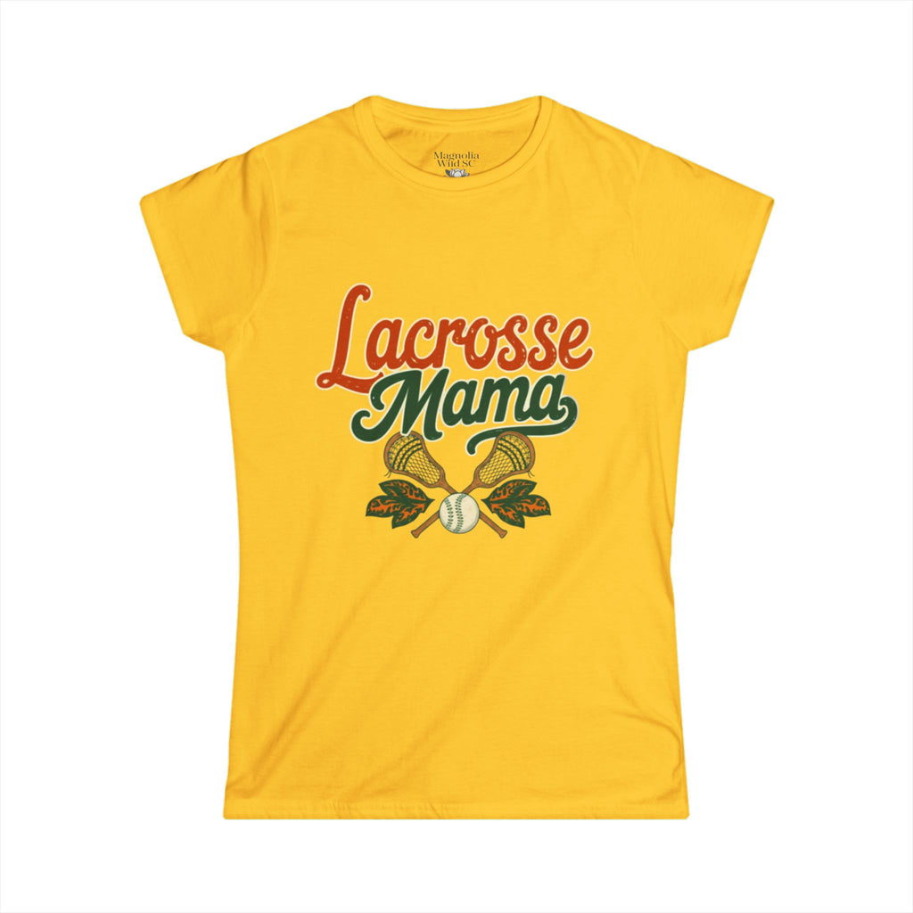 Vintage Inspired Lacrosse Mama Tee - Magnolia Wild SC