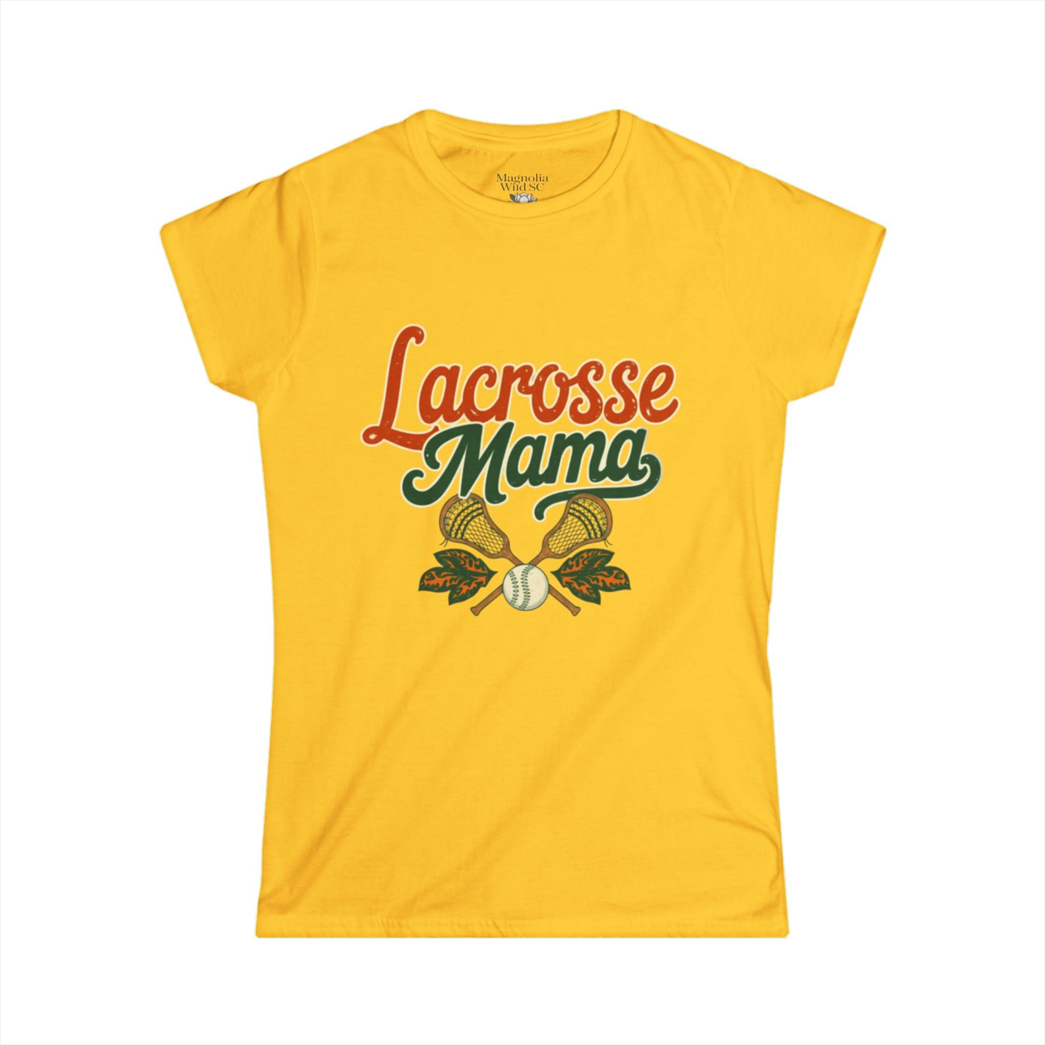 Vintage Inspired Lacrosse Mama Tee - Magnolia Wild SC