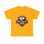Retro Badge Style: The Vintage Cross Country Dad Shield Tee - Magnolia Wild SC