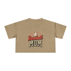 Baseball Mom Cheetah Print Women's Crop Tee - Magnolia Wild SC