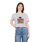 Cycling Mom Cheetah Print Crop Tee