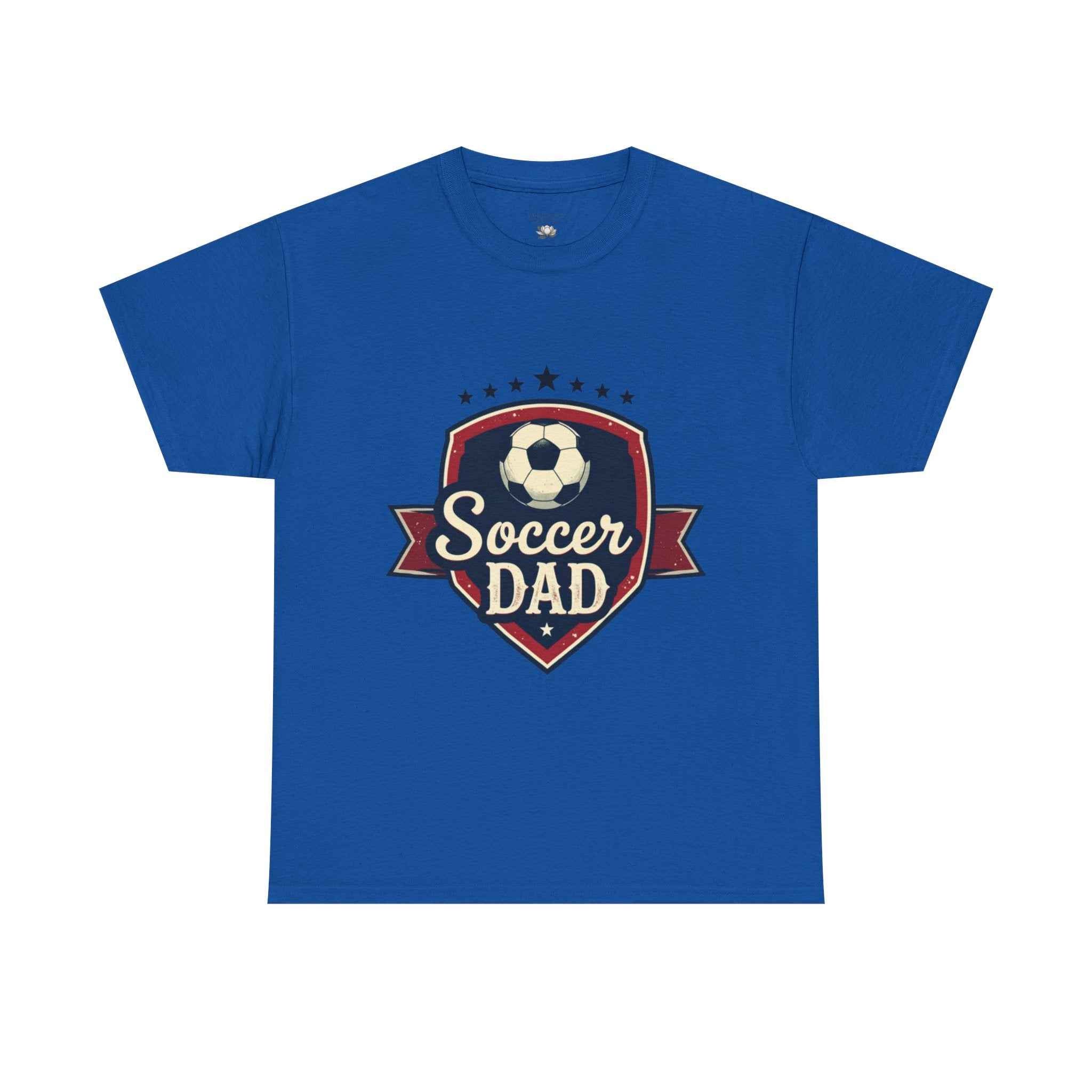 Retro Badge Style: The Vintage Soccer Dad Shield Tee