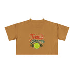 Tennis Mama Crop Tee | Retro Tennis Graphic, Mom Sports Top - Magnolia Wild SC