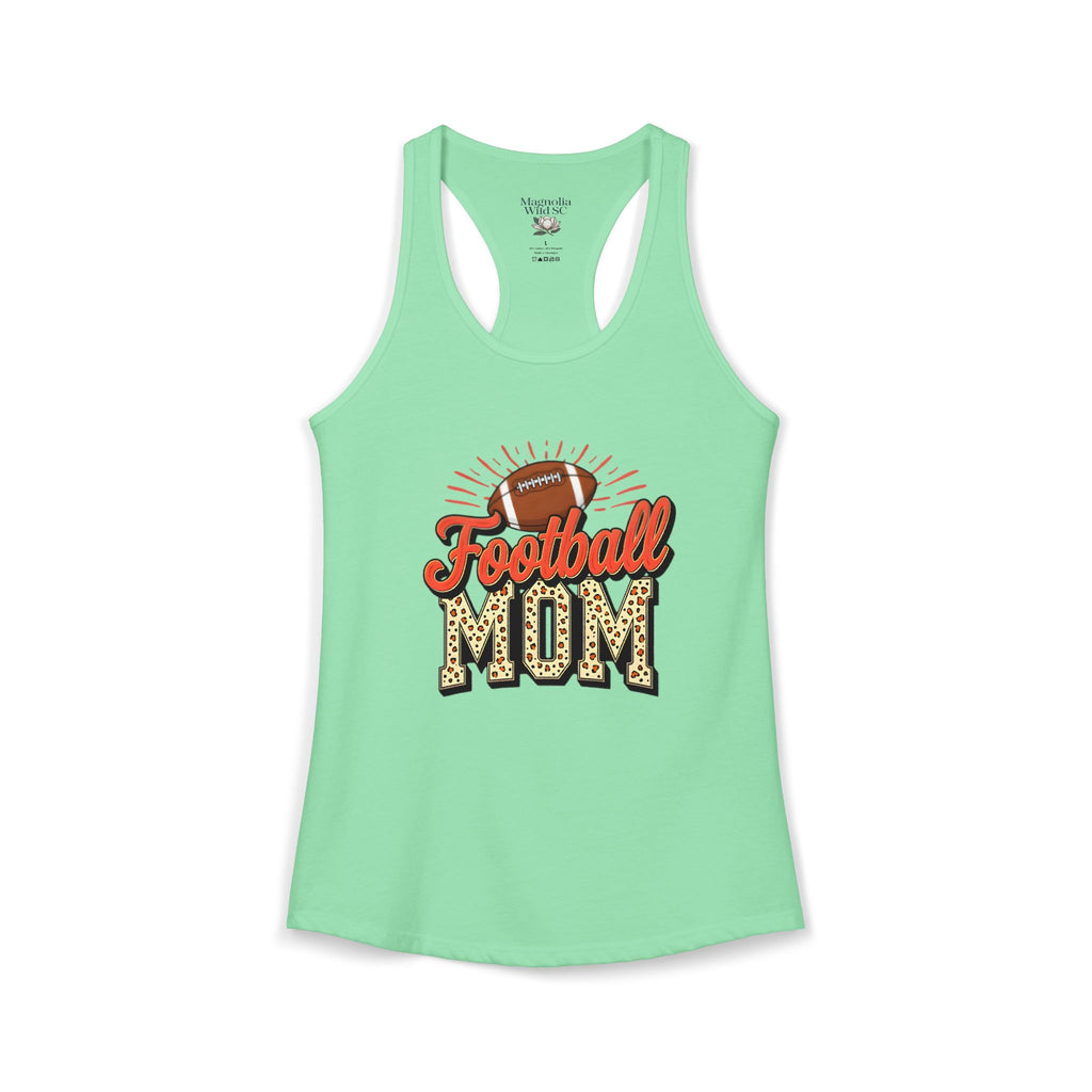 Football Mom Racerback Tank – Personalized Name & Number Option | Lightweight Women’s Football Tank Top - Magnolia Wild SC