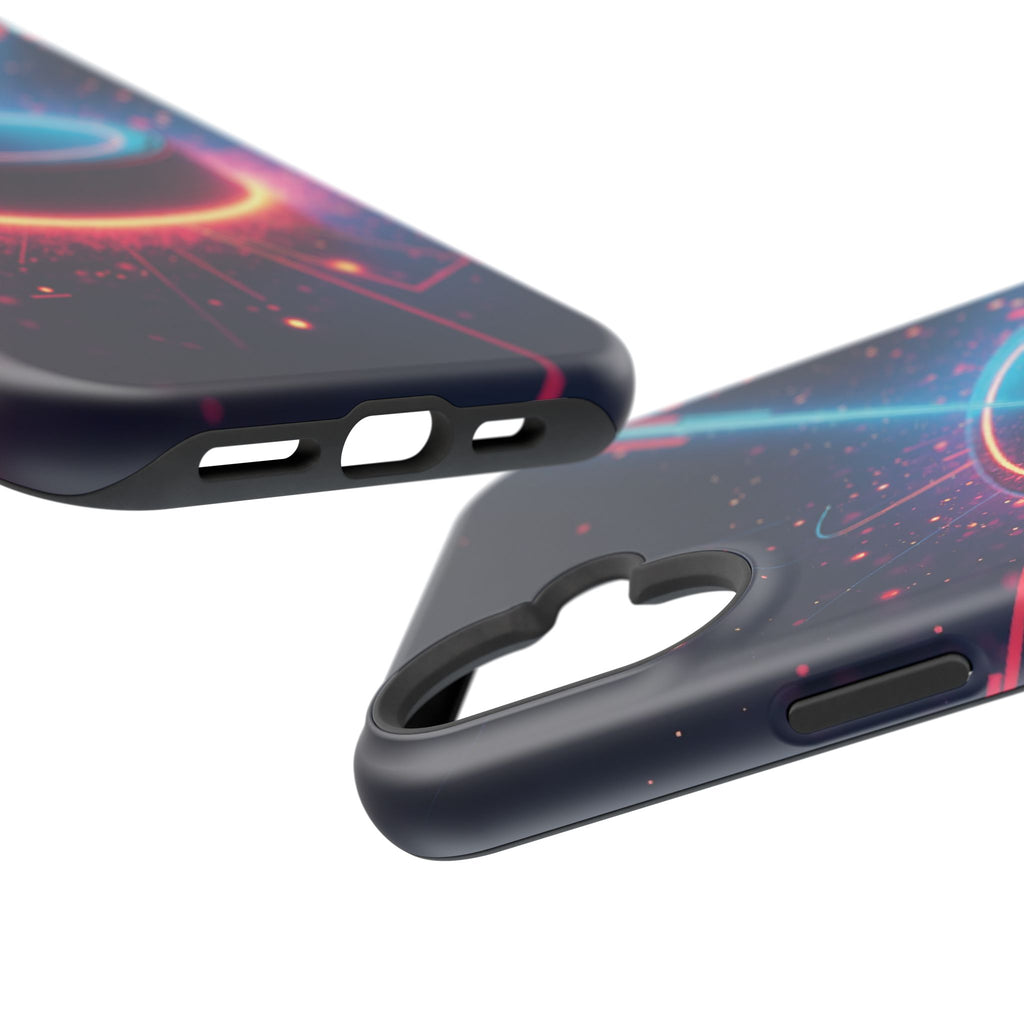 Neon Laser Hockey Puck Impact-Resistant Phone Case - Magnolia Wild SC