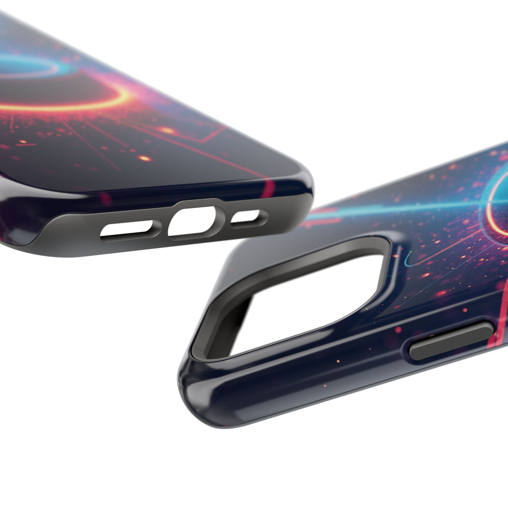 Neon Laser Hockey Puck Impact-Resistant Phone Case - Magnolia Wild SC