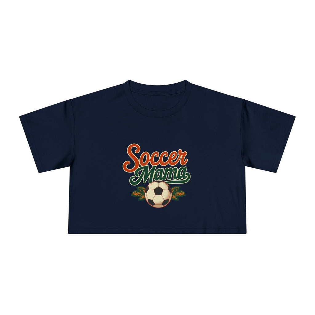Soccer Mama Crop Tee | Retro Soccer Graphic, Mom Sports Top - Magnolia Wild SC