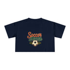 Soccer Mama Crop Tee | Retro Soccer Graphic, Mom Sports Top - Magnolia Wild SC