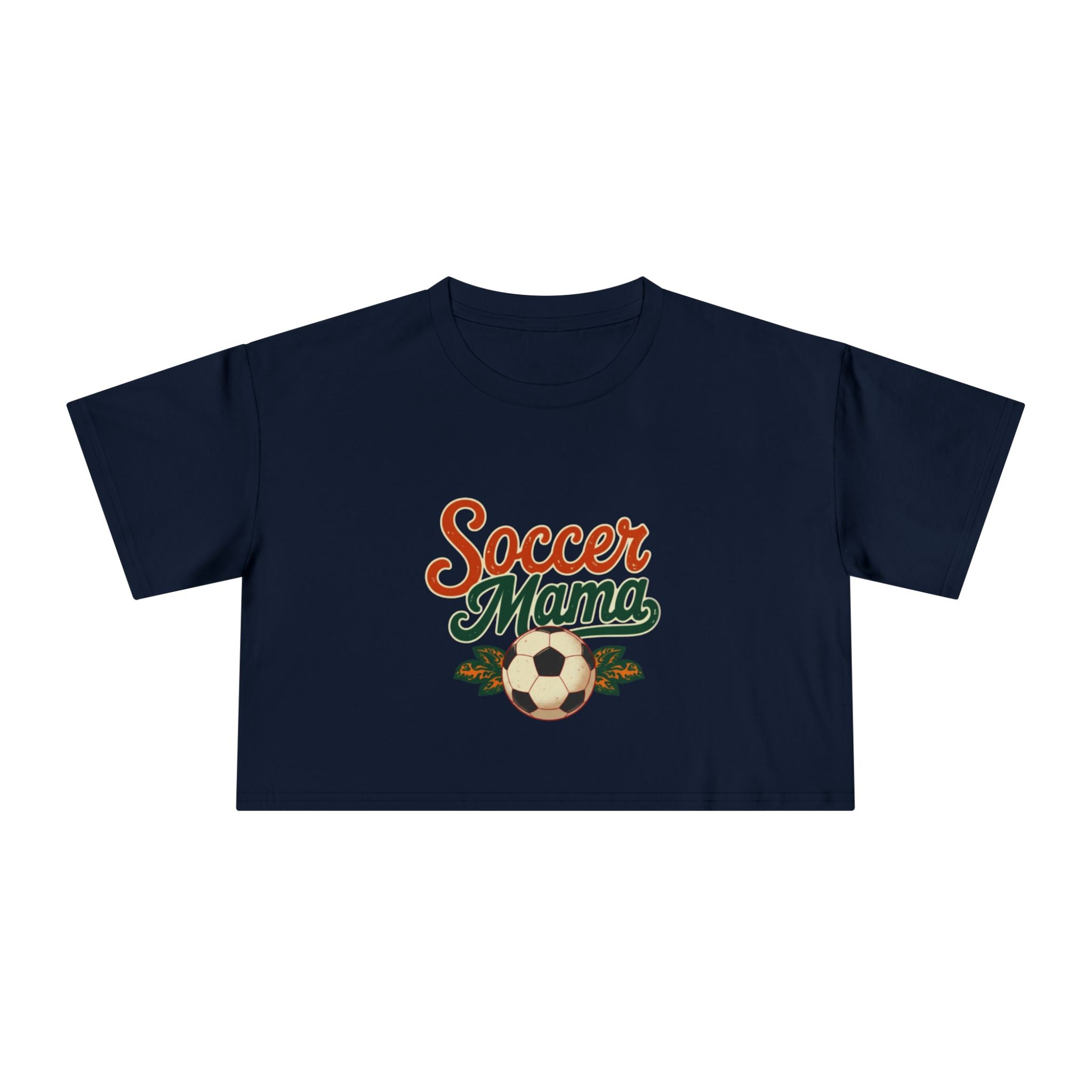 Soccer Mama Crop Tee | Retro Soccer Graphic, Mom Sports Top - Magnolia Wild SC